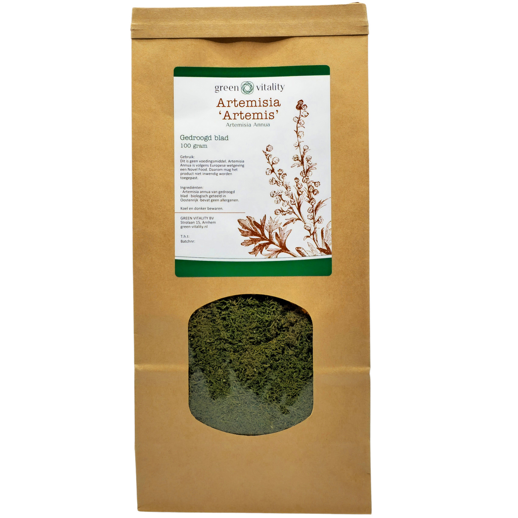 Green Vitality Artemisia Annua Artemis Gedroogd blad Kaardeshop 100gr