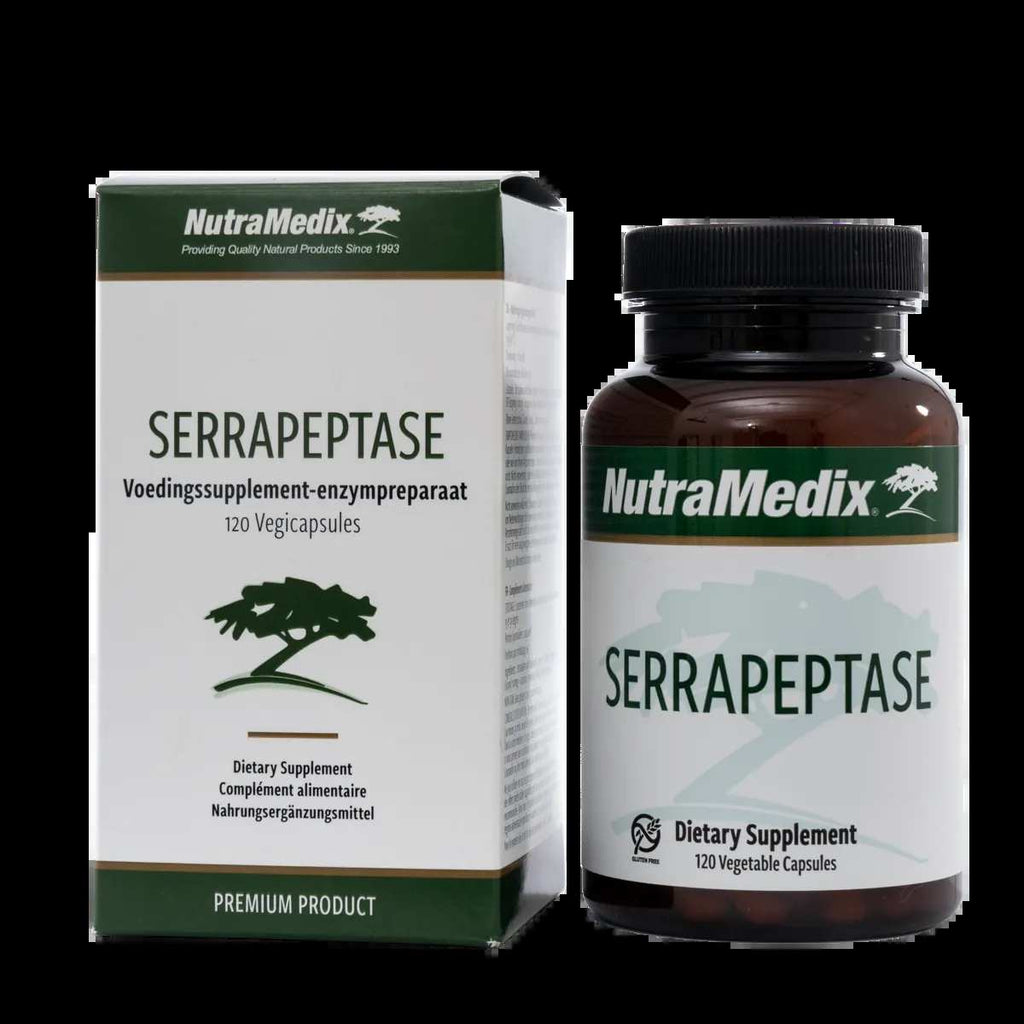 Green Vitality Serrapeptase Nutramedix Kaardeshop 120 vcaps