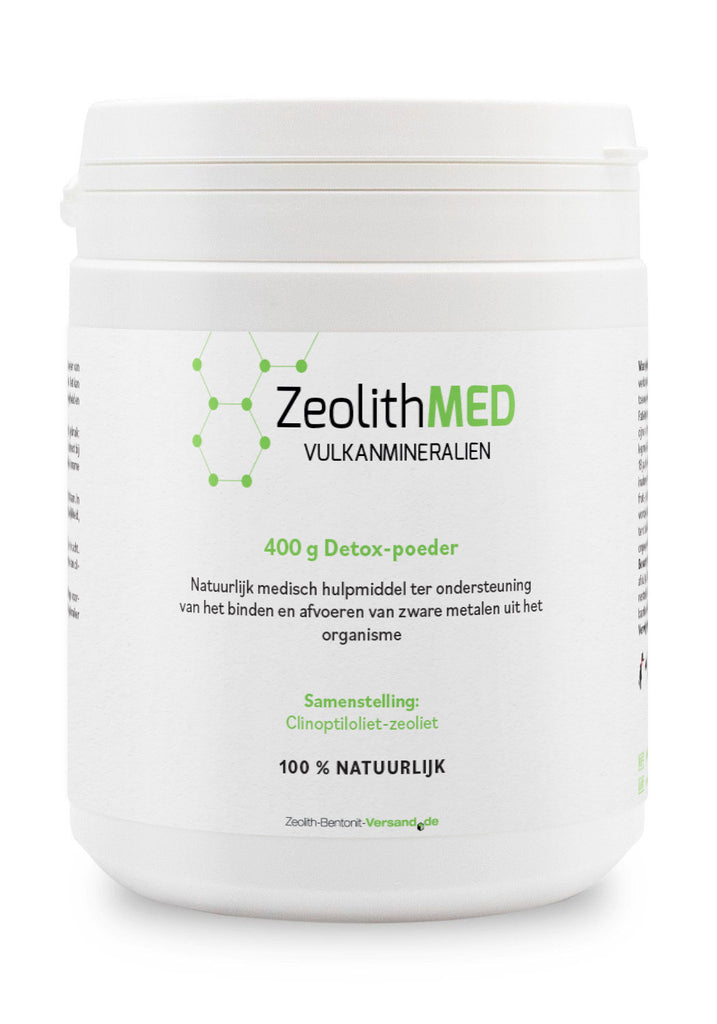 Green Vitality ZeolietMED, reinigende fijngemalen zeoliet Kaardeshop 400gr