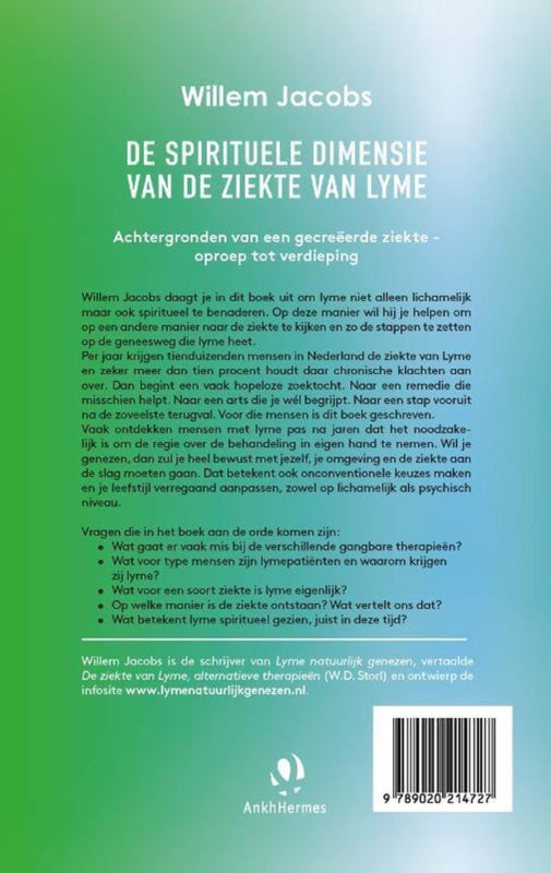 Green Vitality De spirituele dimensie van de ziekte van Lyme - Willem Jacobs achterkant